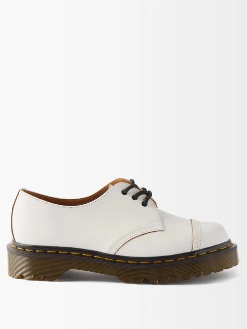 Dr. Martens - 1461 Vintage-leather Derby Shoes - Womens - White | Matches (US)