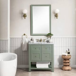 James Martin Vanities Breckenridge 29.9 in. W x 23.4 in. D x 33.0 in. H Single Bath Vanity Cabine... | The Home Depot
