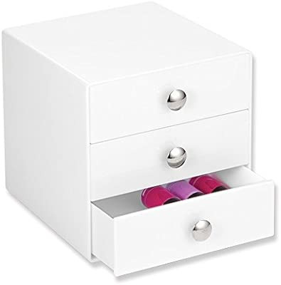 iDesign 3-Drawer Plastic Vanity Organizer, Compact Storage Organization Drawers Set for Cosmetics... | Amazon (US)