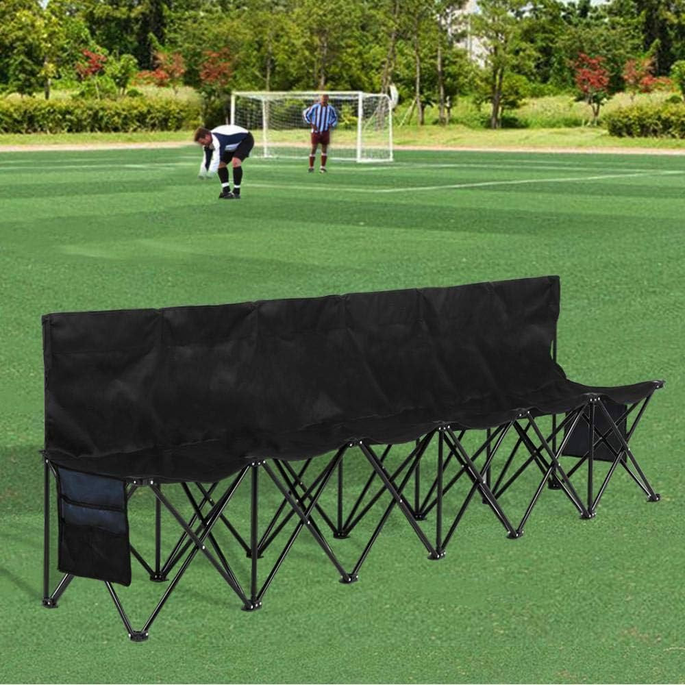 Yaheetech Foldable Sideline Bench 600D Oxford Double Layer Fabric | Amazon (US)
