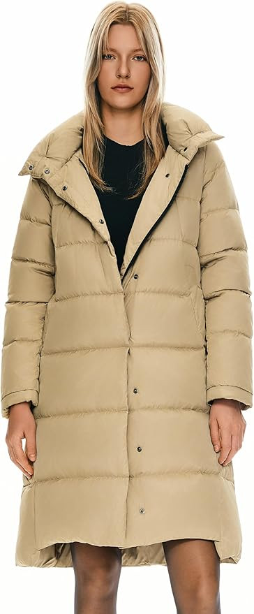 Orolay Women's Hooded Down Jacket Long Winter Coat | Amazon (US)