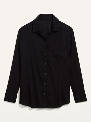 Oversized Boyfriend Shirt for Women | Old Navy (US)