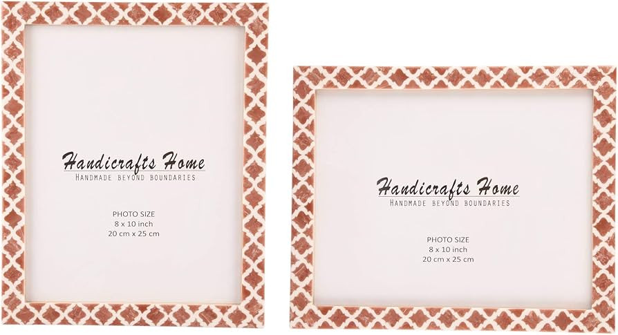 Handicrafts Home Brown & White Vintage Photo Frames for Wall or Tabletop Display, 8x10 Picture Fr... | Amazon (US)