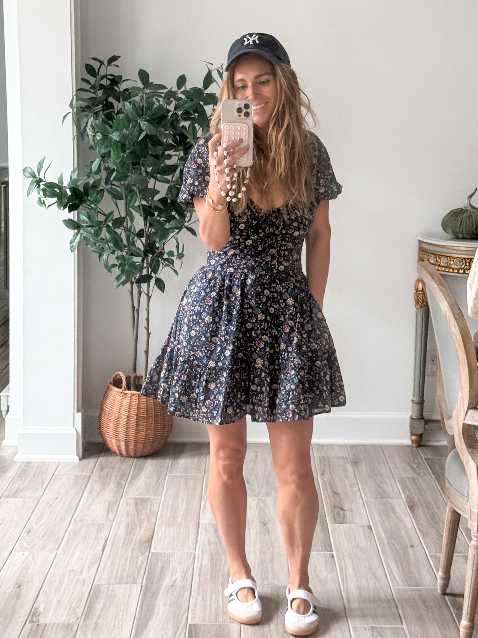 Mom life = versatile outfits 🙌 Running late (as always 💨) but pulled this dress on in 5 minutes and it works for a hot, muggy baseball game this morning and a birthday party later today! 🎉 Love a piece that transitions from summer to fall, just add boots, tights + a cozy sweater when it cools off 🍂👢 #MomStyle #FallOutfit 

Part of the LTK app sale too!! 

Wearing size small dress and sized down half size in the adidas Mary Jane sneakers 

#LTKFallSale #LTKStyleTip #LTKFindsUnder50