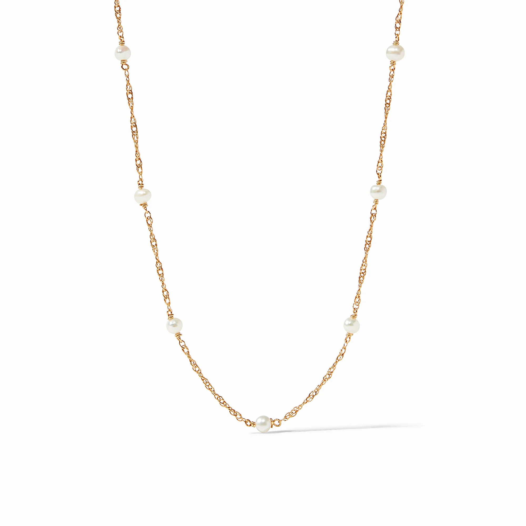 Charlotte Delicate Pearl Station Necklace | Julie Vos | Julie Vos