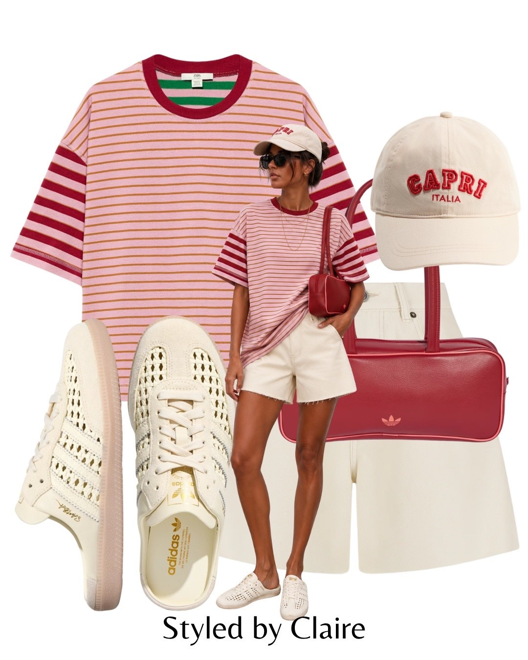 ADIDAS SAMBA OG MULES❤️‍🔥
Tags: Zara stripe oversized tshirt cream jeans DISSH, red bag adicolor cap H&M fashion city break cool girl inspo outfit ideas summer style raffia effect trainers viral trending

#LTKsummer #LTKstyletip #LTKshoes