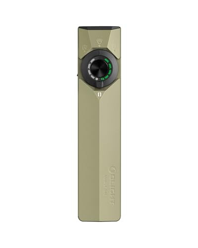 OLIGHT ArkPro Ultra EDC Flat Flashlight, Rechargeable Portable Flash Light, 1700 Lumens with White LED, UV and Green Beam for Working, Emergency, Camping, Everyday Carry (Olive Green CW) | Amazon (US)