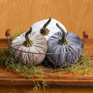 Large Velvet Pumpkins Create Your Own Set of 3 table | Etsy | Etsy (US)