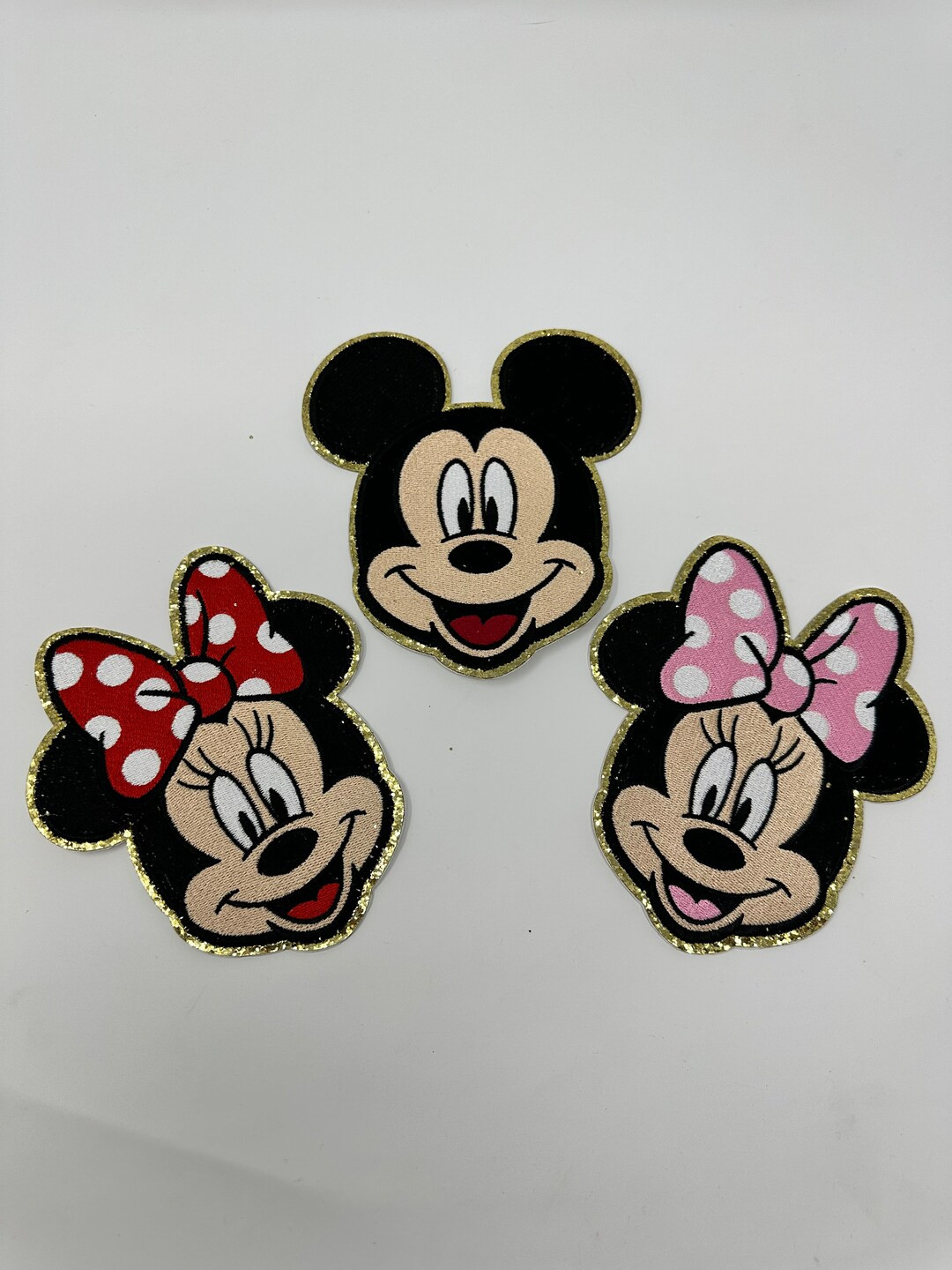 Extra Large Mickey and Minnie Patches 6 Iron on and Stick on or Sew on Disney Patches - Etsy | Etsy (US)