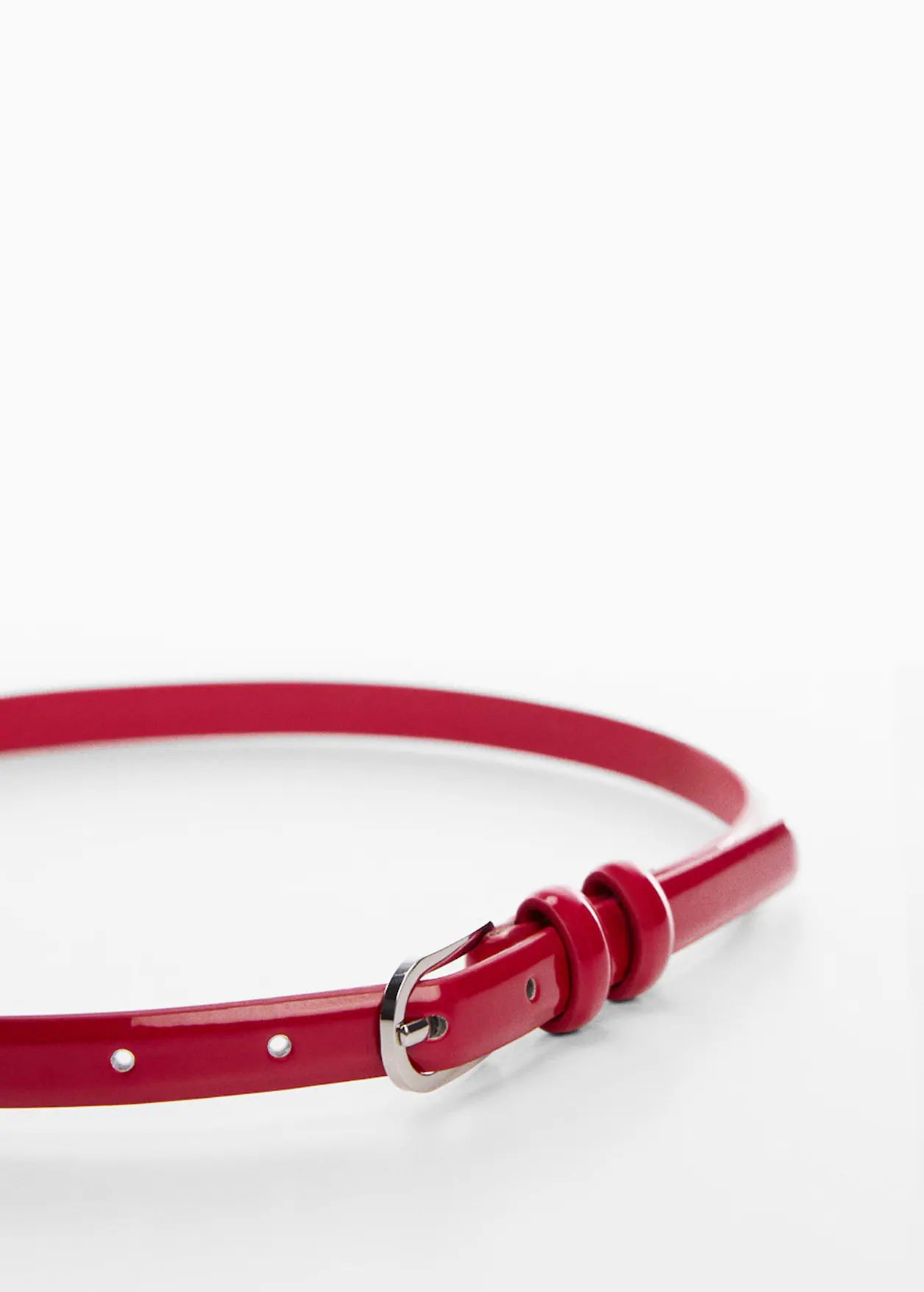 Oval buckle belt | MANGO (US)