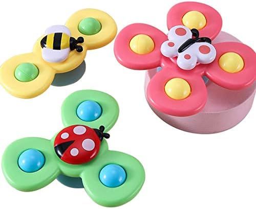 B bangcool 3PCS Spinner Toys Butterfly Cartoon Spinning Suction Toys Suction Cup Spinning Top Toy... | Amazon (US)