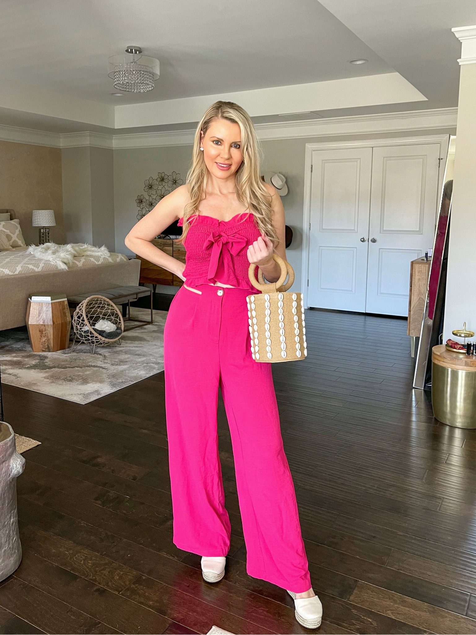 Love this color of pink for spring and summer!

Vacation outfit, two piece set, cut out pants, wide leg pants, Shein

#LTKSeasonal #LTKstyletip #LTKunder50
