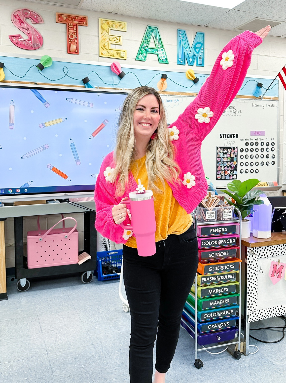 FLOWER P🌼WER teacher ootd! 

#LTKunder50 #LTKstyletip #LTKworkwear
