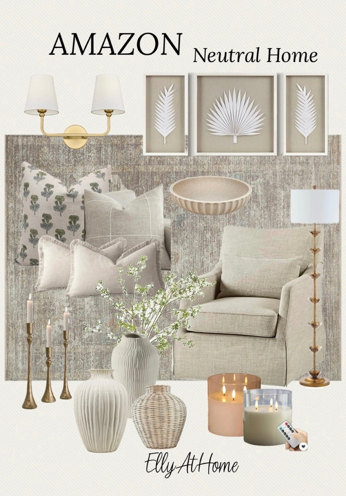 Amazon neutral home styling. Shop home decor accessories, area rugs, side chair, lighting, wall artwork and more. Amazon prime deals. 

#LTKStyleTip #LTKFindsUnder50 #LTKHome