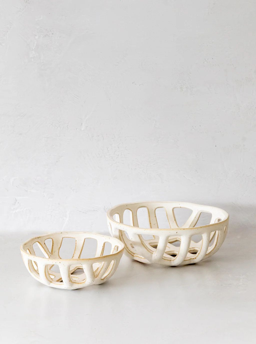 Stoneware Basket Bowls | Set of 2 | House of Jade Home