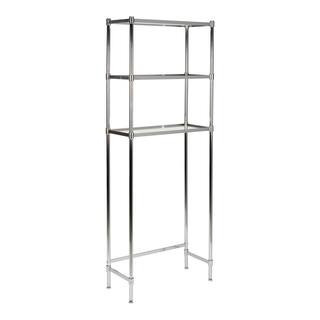 Organize It All 3-Tier Glass Shelf Space Saver in Silver | 24.25" x 10.75" x 63.5" | Michaels® | Michaels Stores