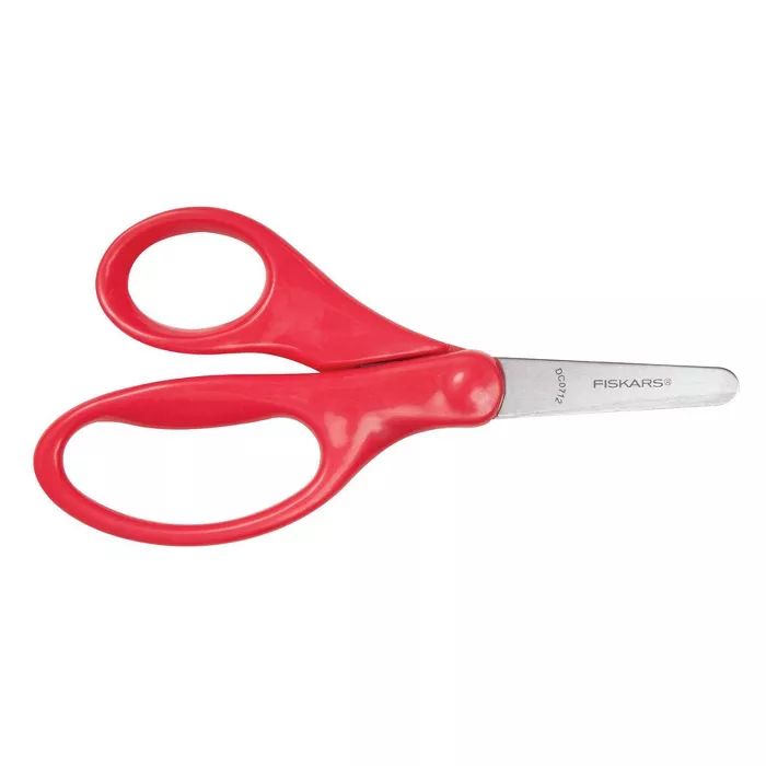 Fiskars Kids' 5'' Blunt Tip Scissors - Red | Target