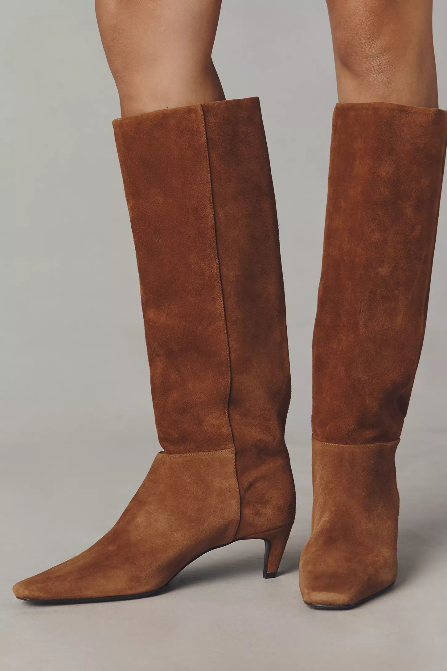 Reformation Remy Kitten-Heel Knee Boots | Anthropologie (US)