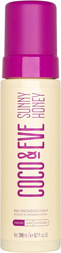 Coco & Eve Sunny Honey Bali Bronzing Self Tanner Mousse - All Natural Sunless Tanning Mousse | In... | Amazon (US)