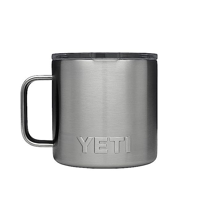 YETI Rambler 14 oz Stainless Steel Vacuum Insulated Mug with Lid | Amazon (US)