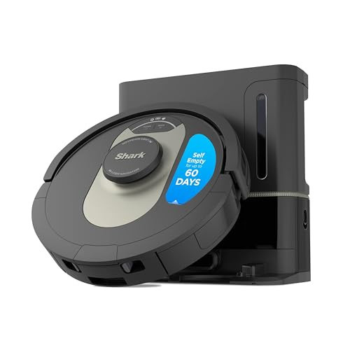 Shark AV2501AE AI Robot Vacuum with XL HEPA Self-Empty Base, Bagless, 60-Day Capacity, LIDAR Navigation, Perfect for Pet Hair, Compatible with Alexa, Wi-Fi Connected, Carpet & Hard Floor, Black | Amazon (US)