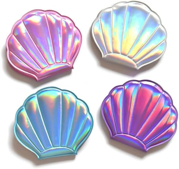X Hot Popcorn 4 Color Shell Mirror, Double-Sided Magnification Makeup Mirror, Girls Compact Mirro... | Amazon (US)