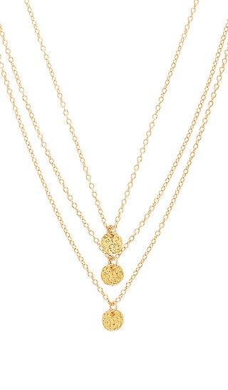 gorjana 3 Disc Necklace in Gold | Revolve Clothing (Global)