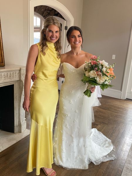 Loved wearing this silk backless gown for a bridesmaids dress this weekend! The yellow is sold out but this significant other gown is available in so many great colors - perfect for a spring wedding guest dress

Black tie wedding guest dress, formal spring wedding guest , silk gown , backless prom dress, bridesmaids dress , summer wedding guest dresses 

#LTKwedding #LTKGala #LTKstyletip