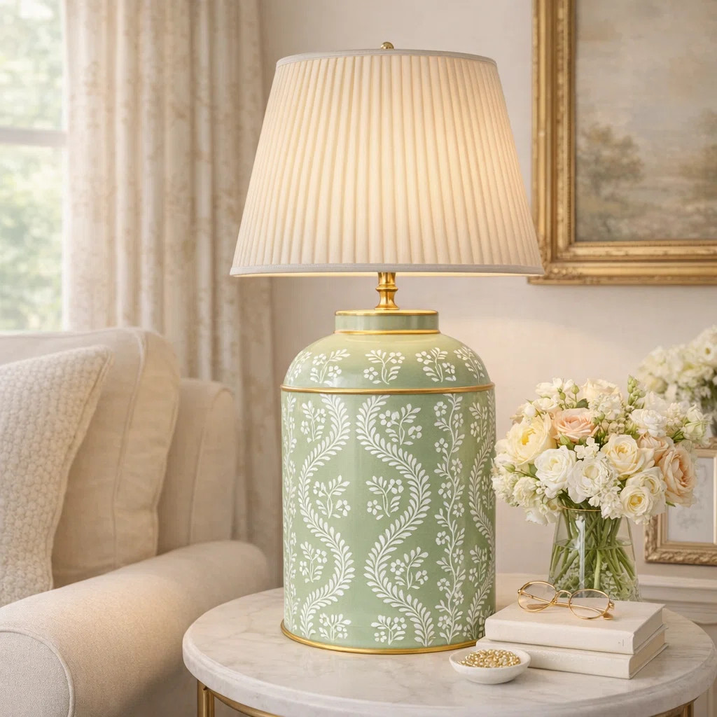 The Enchanted Home PINK TRELLIS LEAF LAMP | Perigold | Perigold
