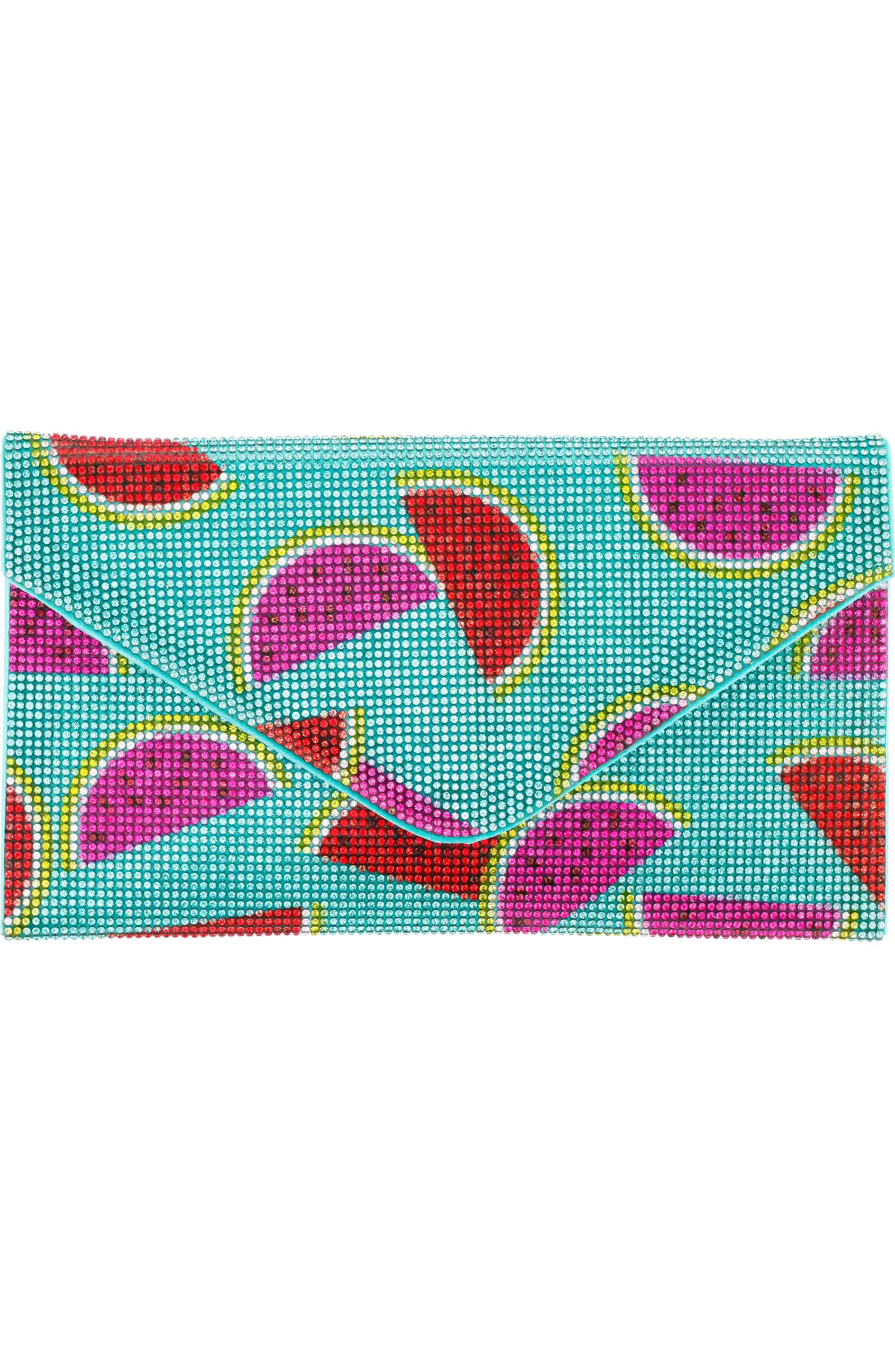 Watermelon Print Crystal Envelope Clutch | Nordstrom