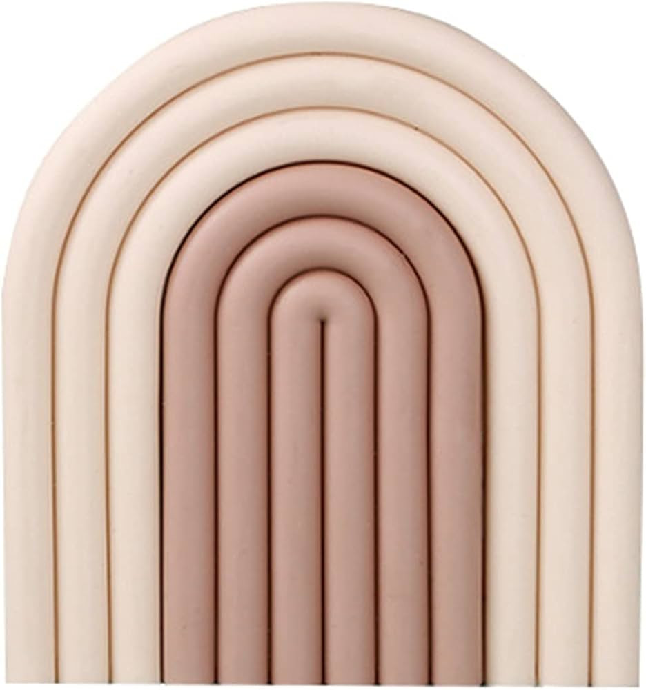 Silicone Cup Mat, Elastic Cup Mat Heat Insulation Silicone Anti-Slid Fine Texture Cup Coaster Rai... | Amazon (US)