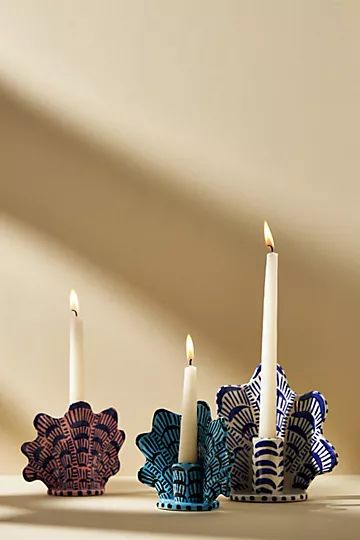 Lucie de Moyencourt Taper Candlestick | Anthropologie (US)