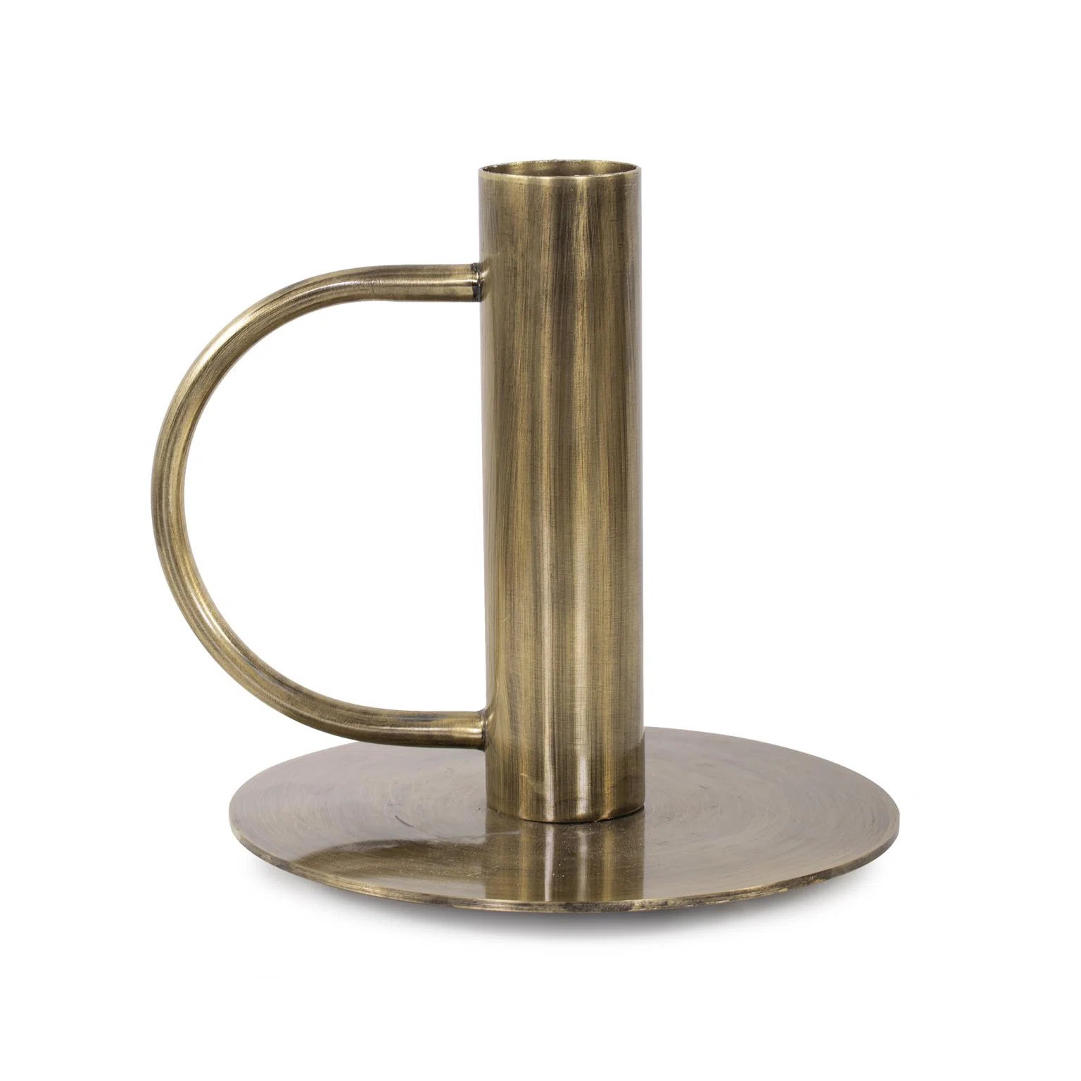 Fleur De Lis Living Tall Antique Brass Candle Holder with Handle | Wayfair | Wayfair North America