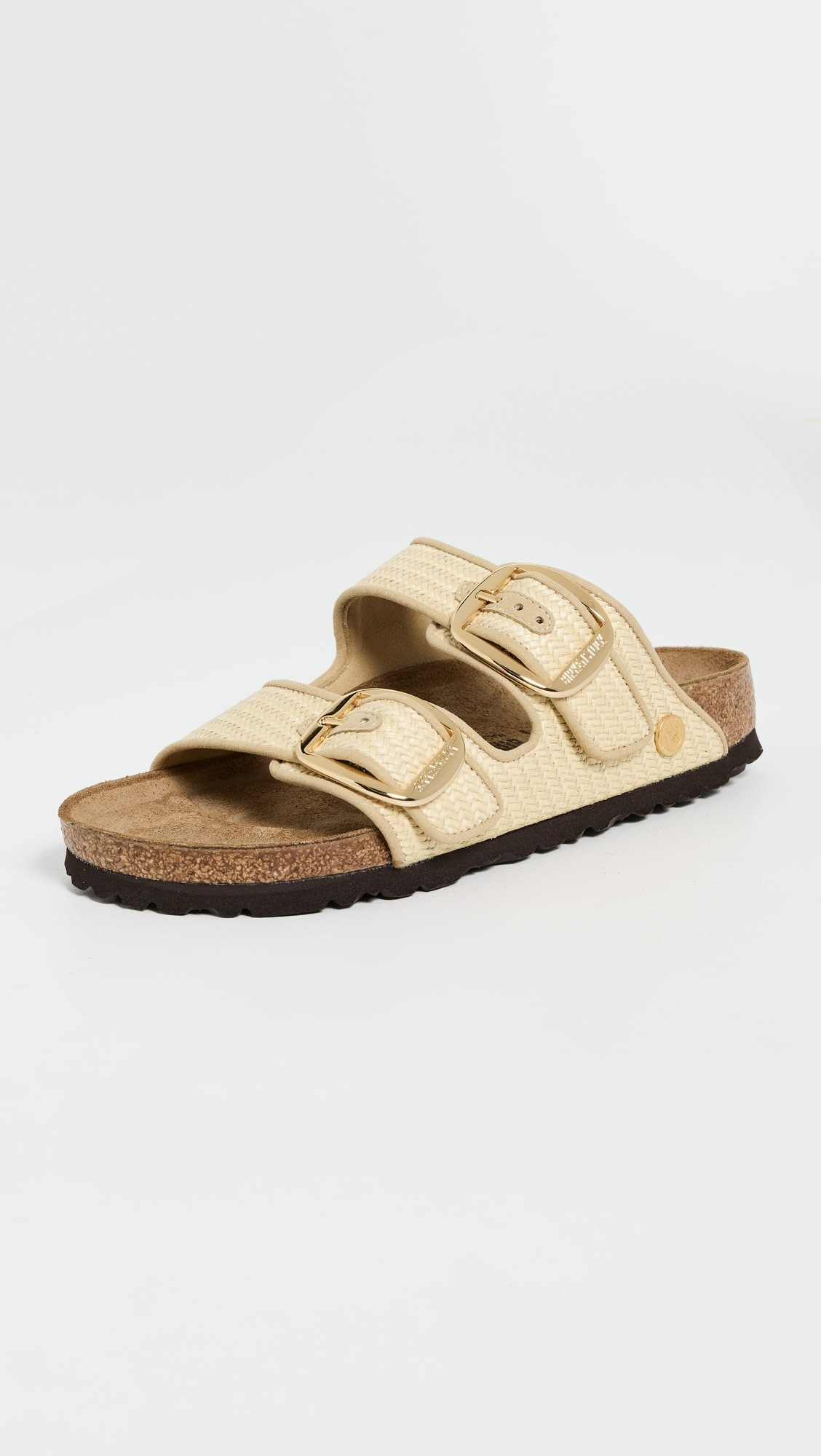 Arizona Big Buckle Raffia Sandals | Shopbop