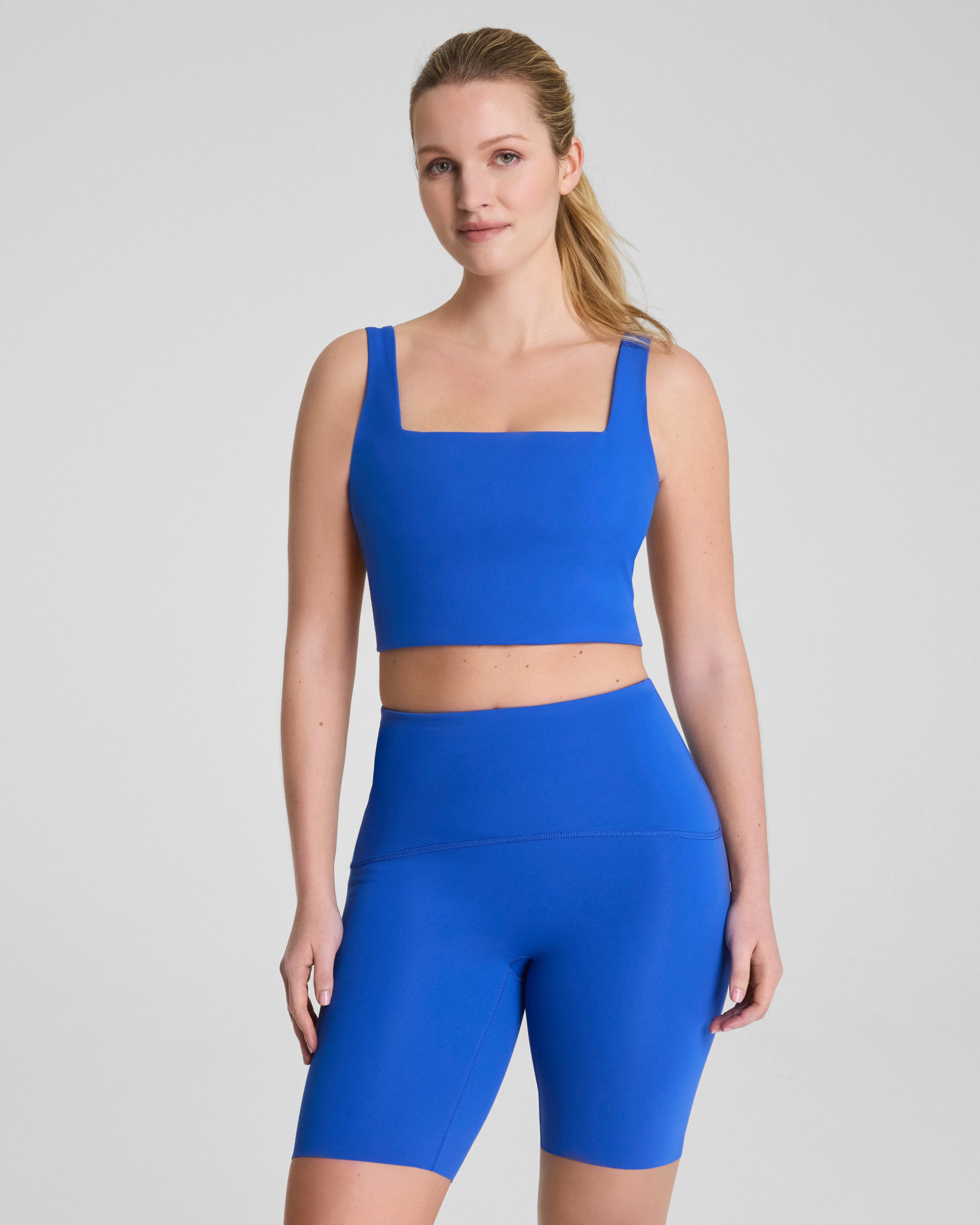 Cropped Square Neck Shelf Tank | Spanx