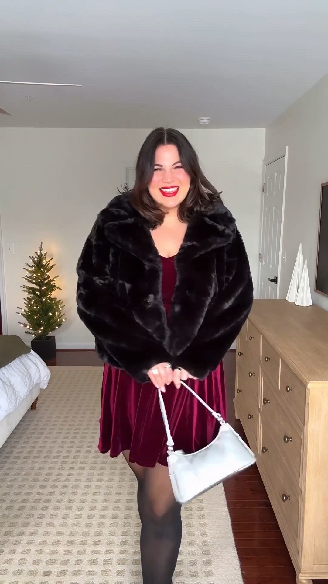 Last minute Christmas Day outfit from Walmart! How pretty is this little velvet dress! 
Strapless - xl *save with code KELLYTK20
Tights - xl 
Dress - large 
Coat - xl
Heels - 9.5
*exact bag from primark, added some similar options 



#LTKMidsize #LTKHoliday #LTKootd
