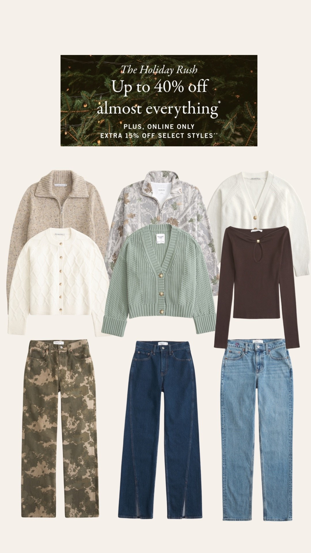 Best deals of the year! Abercrombie style! Casual style! Jeans as low as 45! Neutral style- casual style - outfit inspo- affordable finds 

#LTKSaleAlert #LTKFindsUnder50 #LTKGiftGuide