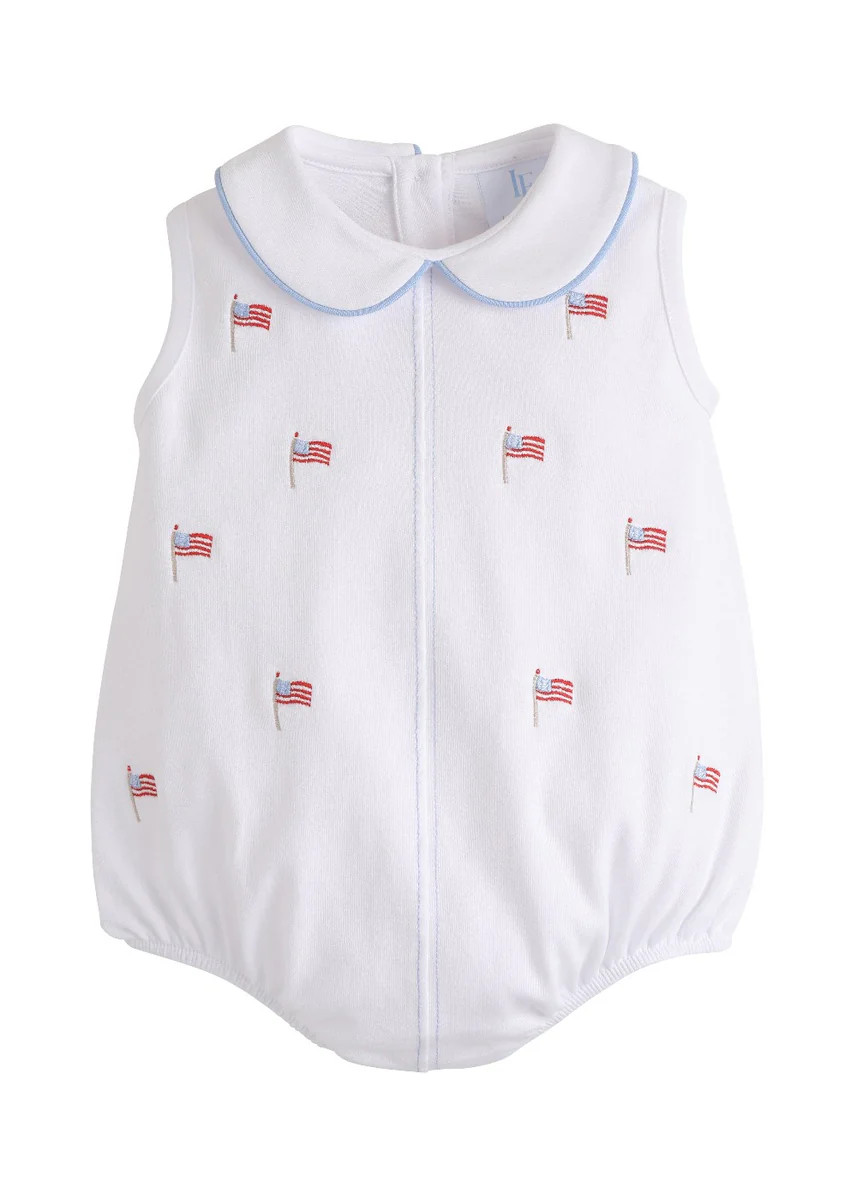 Embroidered Peter Pan Bubble - Flag | Little English