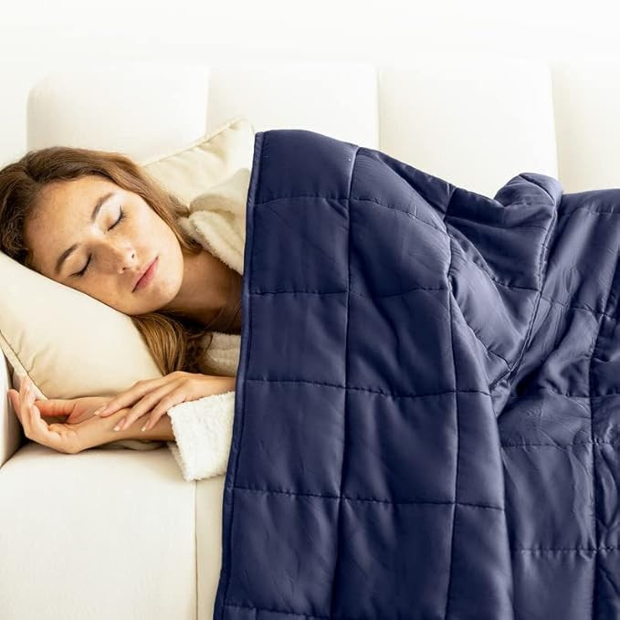 Luna [Weighted Blanket Cotton Cooling] Breathable 100% Oeko-Tex Premium Quality | Cool Soft Blank... | Amazon (US)