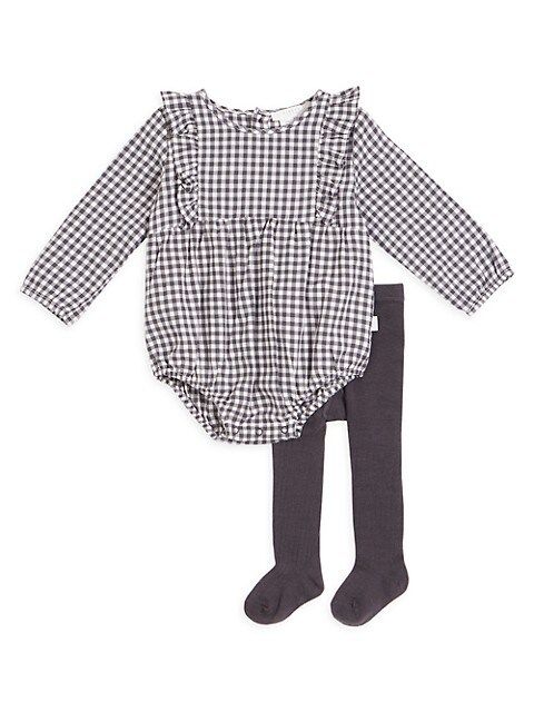 Baby Girl's 2-Piece Petit Lem Firsts Bubble Bodysuit And Tights Set | Saks Fifth Avenue