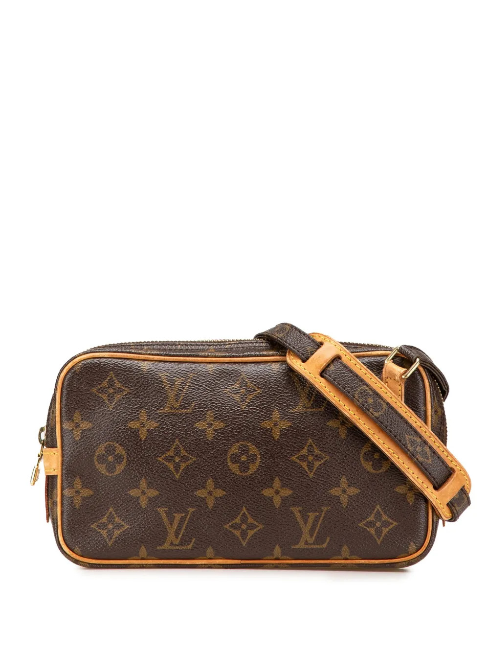 Louis Vuitton Pre-Owned 2003 Monogram Pochette Marly Bandouliere crossbody bag - Brown | Farfetch Global