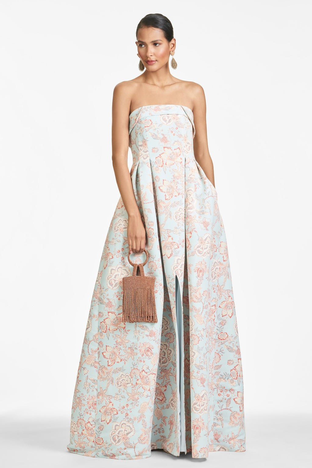 Brielle Gown - Topaz Ikat Floral | Sachin & Babi