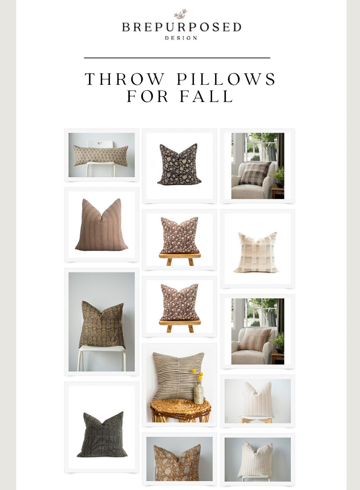 A collection of throw pillows perfect for fall! 

#LTKhome