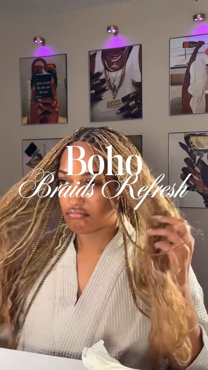 Because nobody shows the maintenance that comes with Boho Knotless Braids 😭

Products used…
Jamaican Black Castor Oil Water @asiamnaturally 
Mousse Defining Foam @ilovethedoux 
My personal concoction of scalp oil 
Bonding Oil @olaplex 
Rapid Shine Spray @chihaircare 

#protectivehairstyle #explorepage✨ #bohoknotlessbraids #naturalhairstyles #braidrefresh

#LTKFindsUnder50 #LTKBeauty #LTKU