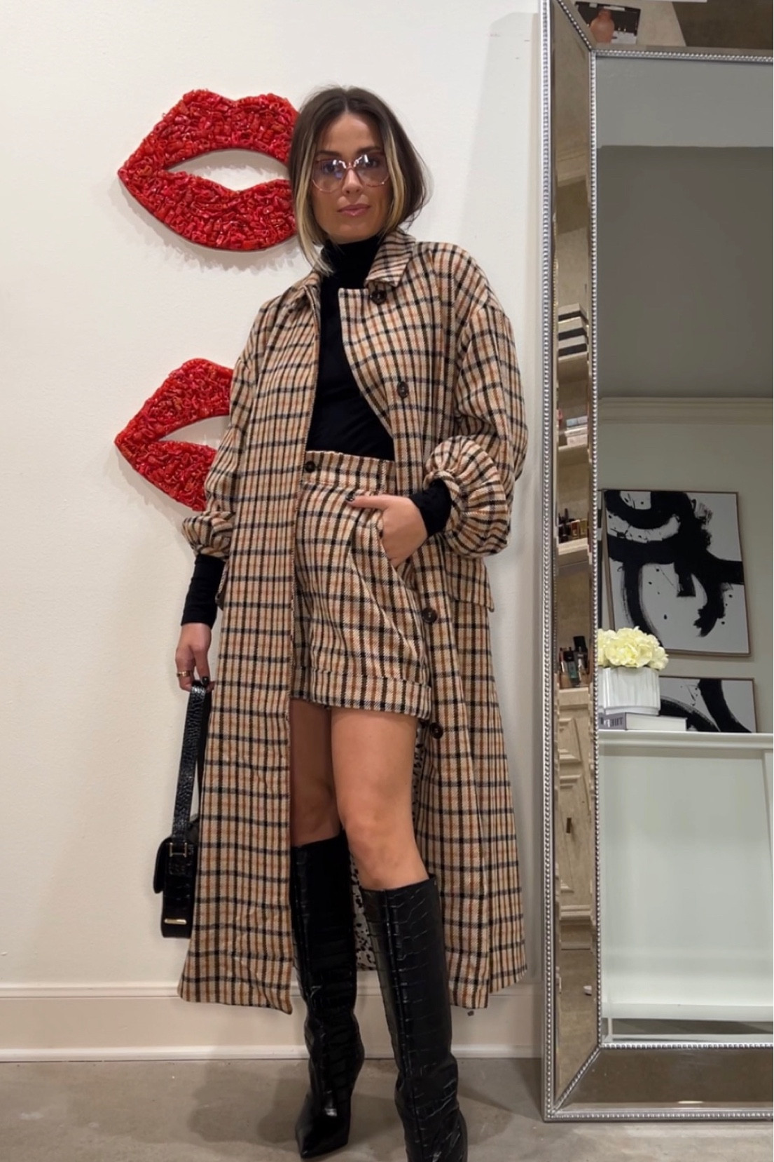 Fall outfit // winter outfit // hunter Bell // Gigi New York // Larroude 

#LTKstyletip #LTKshoecrush #LTKSeasonal