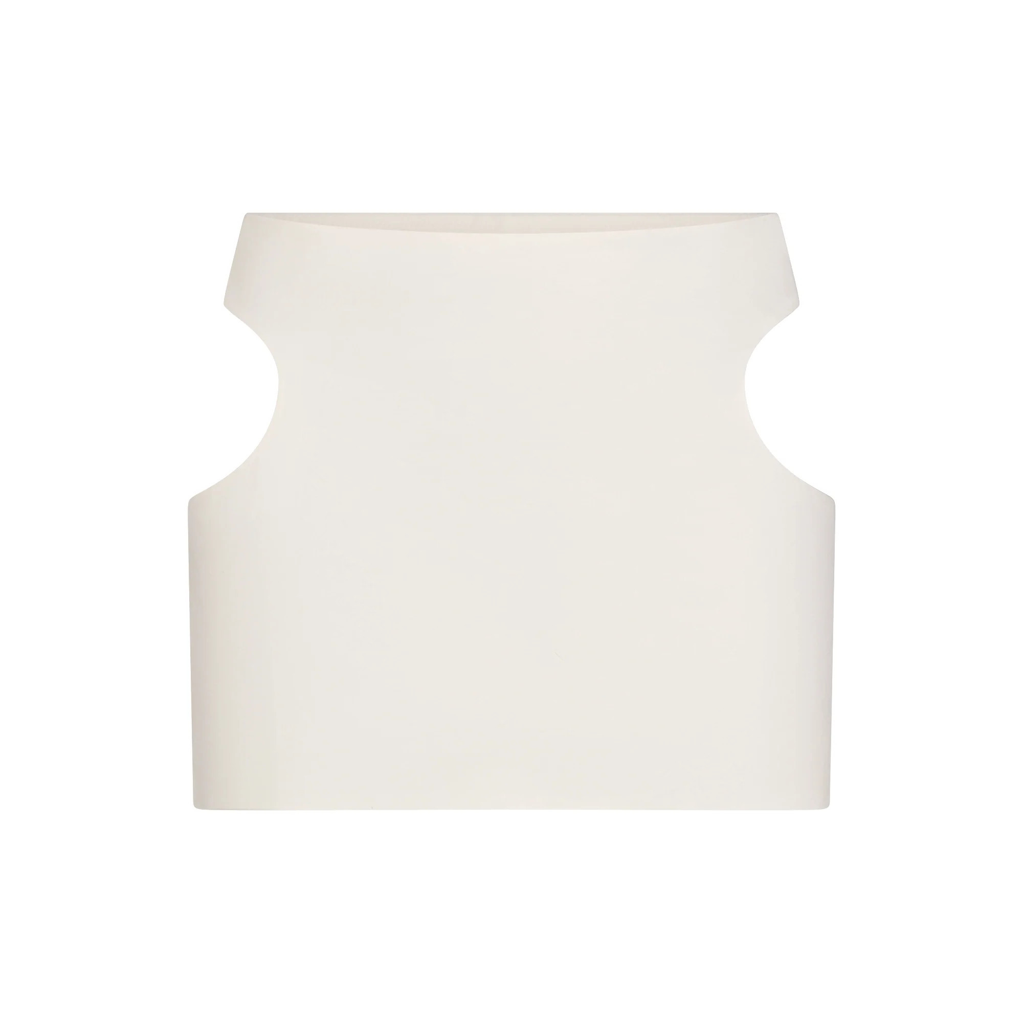 SKIMS Cut Out Mini Skirt | White | Medium | Cotton Jersey | SKIMS (US)