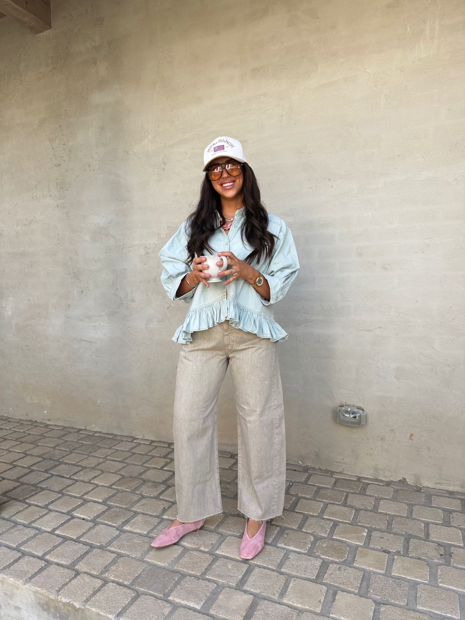 🪺Free people top: medium 
💫AG jeans: 28
🌹Rose Ranch hat
🎀Pink suede flat

Dressupbuttercup.com #dressupbuttercup #dederaad


#LTKmomlife #LTKgrwm #LTKootd