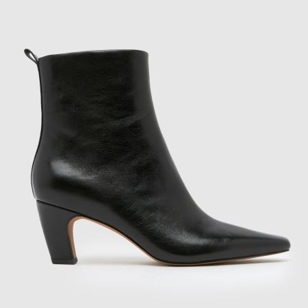Womens Black schuh Blakely Leather Chisel Boots | schuh | Schuh