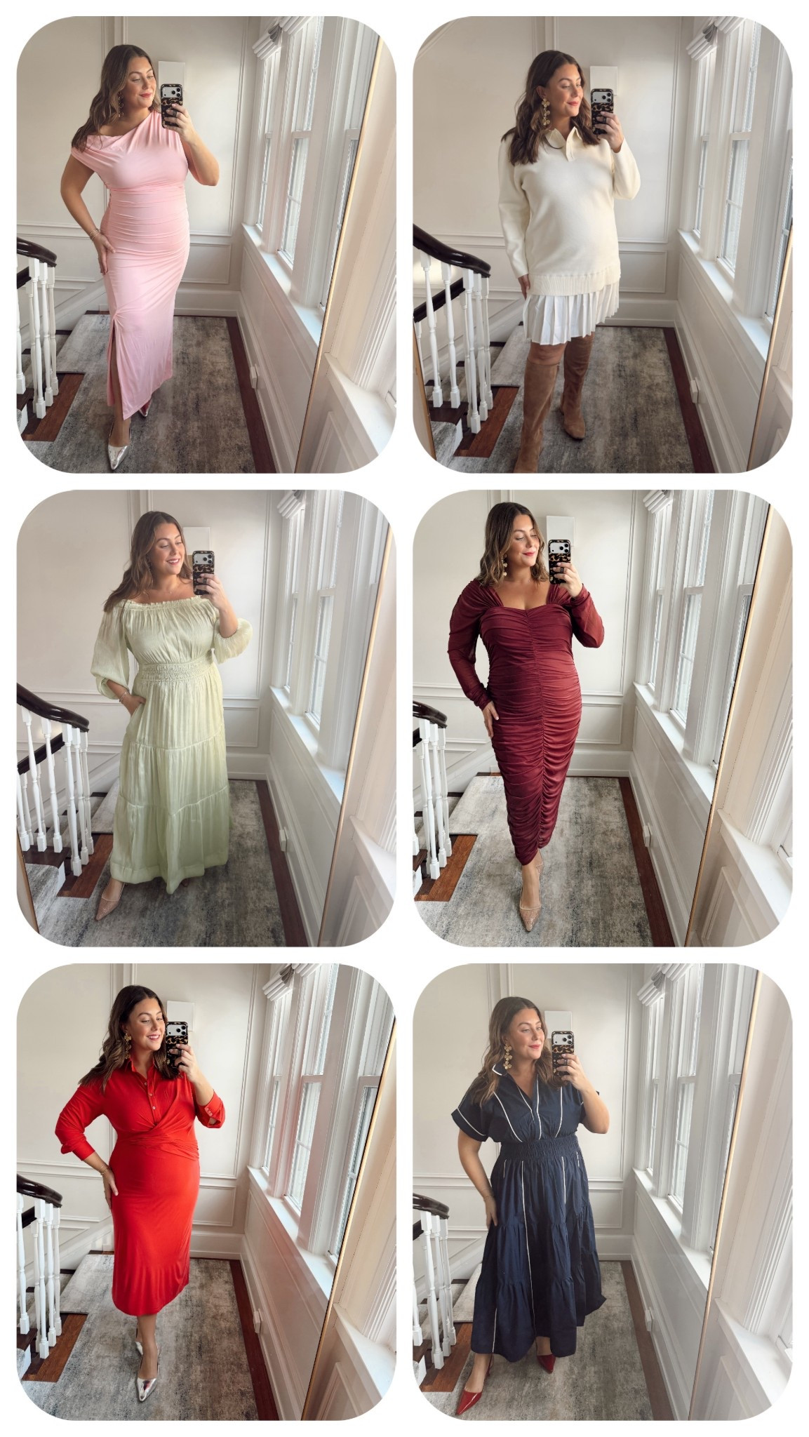 Wearing 1X in all Anthro dresses except for the berry ruched one, sized up to 2x but wish I didn’t! These all run true, if not a little generous! Bump friendly but non maternity Anthropologie try-on perfect for wedding season and showers coming up 

#LTKBump #LTKWedding #LTKPlusSize