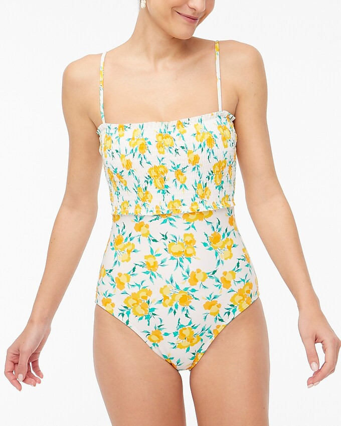 Smocked one-piece swimsuit | J.Crew Factory